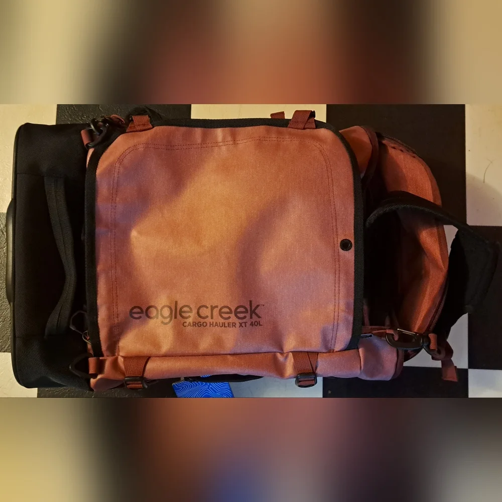Eagle Creek Cargo Hauler XT Wheeled Duffel International Carry On, Earth Red NWT - Picture 4 of 7